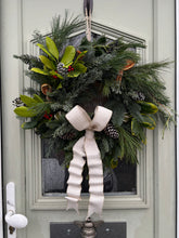 Load image into Gallery viewer, Traditional Christmas Wreath ~ local delivery/collection only