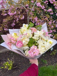 ‘Epitome of Spring’                          Luxury Box of Blooms filled with British grown flowers