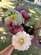 Load image into Gallery viewer, Small Wrapped Bunch of Blooms {out of season}
