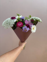 Load image into Gallery viewer, Small Wrapped Bunch of Blooms {out of season}
