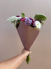 Load image into Gallery viewer, Small Wrapped Bunch of Blooms {out of season}
