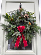 Load image into Gallery viewer, Traditional Christmas Wreath ~ local delivery/collection only
