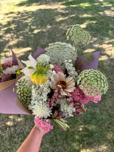 Load image into Gallery viewer, Small Wrapped Bunch of Blooms {out of season}
