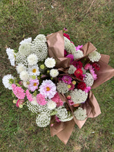 Load image into Gallery viewer, Small Wrapped Bunch of Blooms {out of season}
