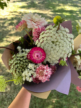 Load image into Gallery viewer, Small Wrapped Bunch of Blooms {out of season}

