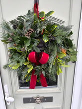 Load image into Gallery viewer, Traditional Christmas Wreath ~ local delivery/collection only
